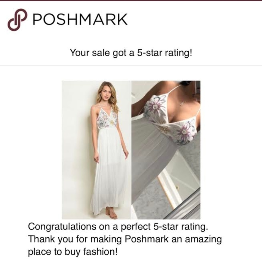 EMBELLISHED MAXI DRESS IN IVORY - Picture 4 of 8